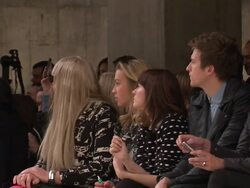 Guests in Audience at London Fashion Week News Clip