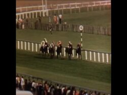 SYND 14 9 74 THE ST LEGER IS WON BY BUSTINO News Clip