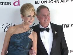 Leba Strassberg, Neil Sedaka at the 19th Annual Elton John AIDS Foundation Academy Awards Viewing Party at West Hollywood CA. (Footage by WireImage Video/GettyImages) Stock Footage