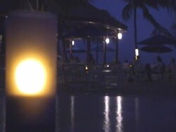 Island Night Bar Stock Footage