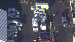 Aerials Jaywick Emergency Services Prepare for Expected Flooding News Clip