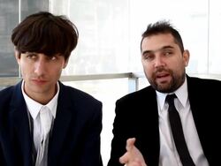 INTERVIEW - Agustin Toscano and Ezequiel Radusky Stock Footage