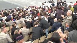 Hollande oversees first Bastille Day as president, visitors react News Clip