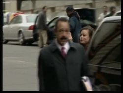 Arrivals for the CIA leak trial, court sketches News Clip