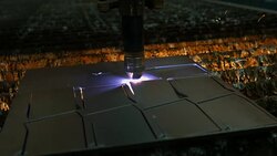 lasesr cutting machine Stock Footage