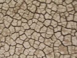 CU ZO Dry crack mud / Republic of Djibouti Stock Footage