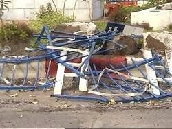 GRAPHIC MATERIAL Bodies after fighting, damage News Clip