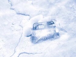 Ice cube melting Stock Footage