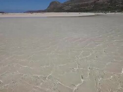 HD: Lonely sandy beach Stock Footage