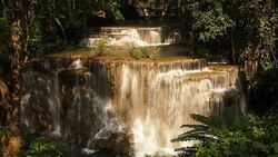 Huai Mae Khamin Waterfall Stock Footage