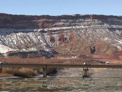 bridge over the coloardo river. Stock Footage