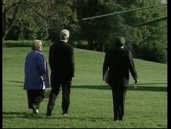 USA: BILL CLINTON LEAVES FOR MIDDLE EAST TALKS News Clip