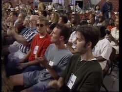 USA: PRESIDENT CLINTON TRAVELS TO DEMOCRAT PARTY CONVENTION BY TRAIN News Clip