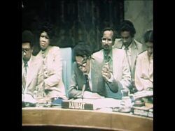 SYND 14 3 79 ISRAELI AMBASSADOR BLUM &amp; KUWAITI AMBASSADOR BISHARA News Clip