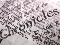 HD 1080i The Book of Chronicles Layered Composite Stock Footage