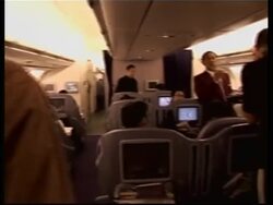 AP coverage of Karr on flight, getting of plane at LAX News Clip