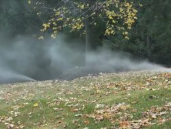 Sprinklers. Agricultural Sprinkler. Winter preparation. Stock Footage