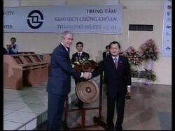 WRAP Bush visits stock exchange, Pasteur Institute, ceremonial dance, departure News Clip