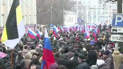 CLEAN : March in memory of slain Russian opposition News Clip