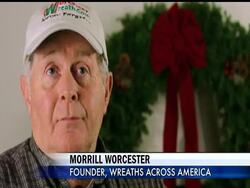 Volunteers from across the U.S placed some 24,000 wreaths on graves of military personnel at Arlington National Cemetery. It's the 19th year that wreaths from Worcester Wreath Co. in Maine were used to pay tribute to the nation's veterans. News Clip