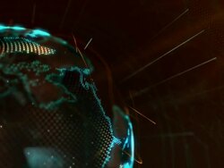 Network Earth - Close Up Shot Stock Footage