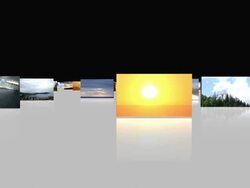 Animated camera into chromakey on white Stock Footage