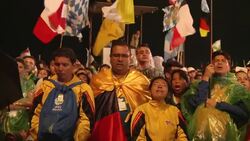 CLEAN : Hundreds of thousands of Catholics swarm News Clip