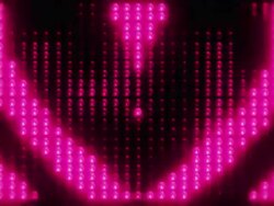 Loopable hearts floodlight Stock Footage