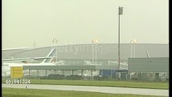 Air France Airbus Plane Taxiing at CDG Airport News Clip