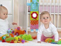 HD: Two Adorable Curiously Babies Stock Footage
