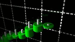 moving upward stock chart  (loopable) Stock Footage