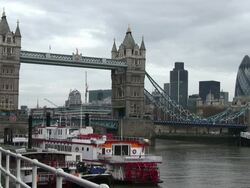 MS Shot of  tower bridge / London, Great Britain   Stock Footage