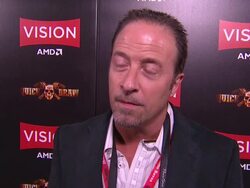 INTERVIEW: Bill Frazetta on how it feels to see his father's artwork on display tonight (Footage by WireImage Video/Getty Images Entertainment Video) Stock Footage