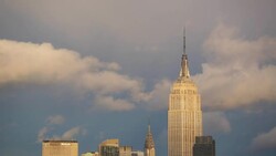 Manhattan, view of Midtown Manhattan across the Hudson River, New York, United States of America Stock Footage