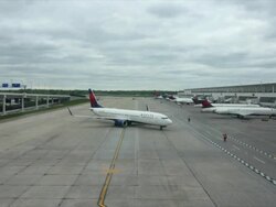 Detroit Metro Airport Ranks 12 in North America Stock Footage