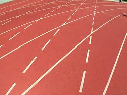 HD SLOW-MOTION: Female Relay Baton Stock Footage