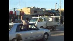 CLEAN : Iraq Qaeda linked militants patrol Falluja News Clip