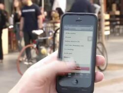 Anonymous person using WhatsApp on an iPhone News Clip