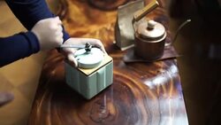 Hand coffee grinder Stock Footage