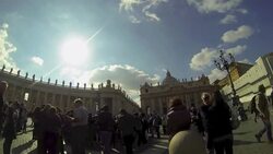 CLEAN : Timelapse of the Vatican in Rome News Clip