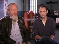INTERVIEW - Daniel Stern & Christopher Denham on how the landscape lends itself to the narration of the show at the 'Manhattan' Press Junket Stock Footage