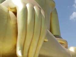 The Big Buddha of Thailand Stock Footage