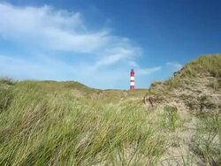 Lighthouse of Amrum Stock Footage