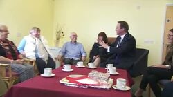 David Cameron meeting Age UK volunteers News Clip