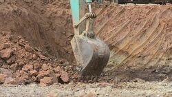 Excavator Stock Footage