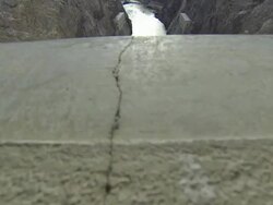 Hoover Dam Slide over the edge Stock Footage