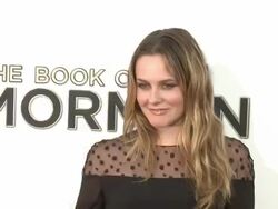 Alicia Silverstone at The Book Of Mormon Los Angeles Opening Night Stock Footage