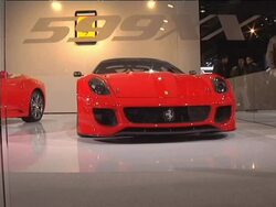 2010 Ferrari California and 599XX montage Stock Footage