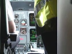 Airplane command board Stock Footage