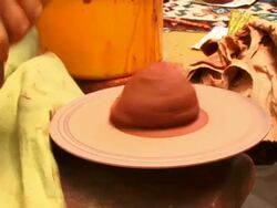 Hands Making Pottery Stock Footage